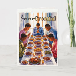 感謝を永遠に 感謝祭のグリーティングカード シーズンカード