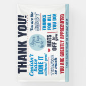 感謝を表すボランティアスタッフ 横断幕 (縦)