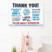 感謝を表すボランティアスタッフ 横断幕 (インサイチュ)