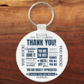 感謝を表す メンズ キーホルダー (正面)