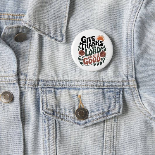 感謝を表そう - キリスト教 缶バッジ (インサイチュ)