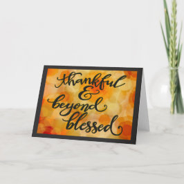感謝を超えた祝福 感謝祭 現代 カード