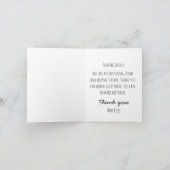 感謝を超えた編集可能折り畳みグリーティングカード カード (内部)