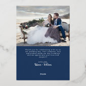 感謝を込めたウェディング　リアルホイルカード　封筒付き 箔シーズンカード (裏面)