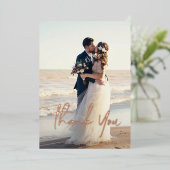 感謝を込めたウェディング リアル ホイル カード 封筒付き 箔シーズンカード (立ち正面)