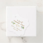 感謝を込めたゴールドのウェディング フェイバータグ (インサイチュ)