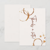 感謝を込めたラテアートカード サンキューカード (正面/裏面)