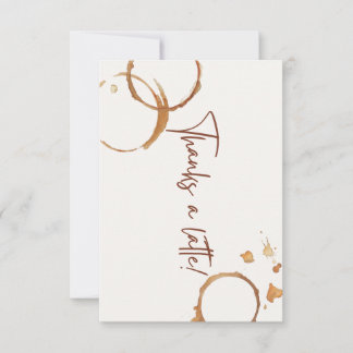 感謝を込めたラテアートカード サンキューカード