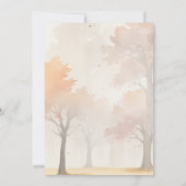 感謝を込めて秋のテーマのライトニングツリーでディナーをしよう 招待状 (裏面)