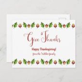 感謝を込めて ハッピースカンクスギンカスタマイズ可能 ポストカード (正面/裏面)