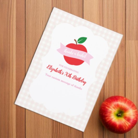 感謝を込めて バケツいっぱいの女の子の誕生日 サンキューカード