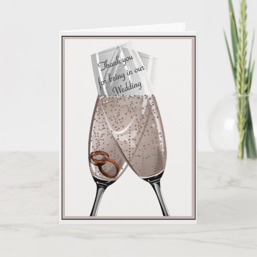 感謝を込めて　結婚式の介助者たちへ サンキューカード (正面)