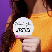 感謝イエス・エクスクラクション・ハート・クリスチャン ラウンドシール