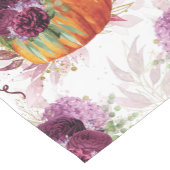 感謝エレガントのカボチャのバーガンディの花 ショートテーブルランナー (コーナー)