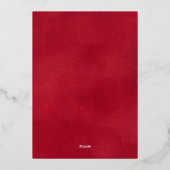 感謝エレガントの台本フォトビ企業のジネス 箔シーズンカード (裏面)