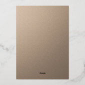 感謝エレガントの台本フォトビ企業のジネス 箔シーズンカード (裏面)