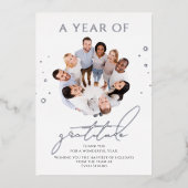 感謝エレガントの台本フォトビ企業のジネス 箔シーズンカード (正面)