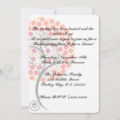 感謝エレガントの木 招待状 (裏面)