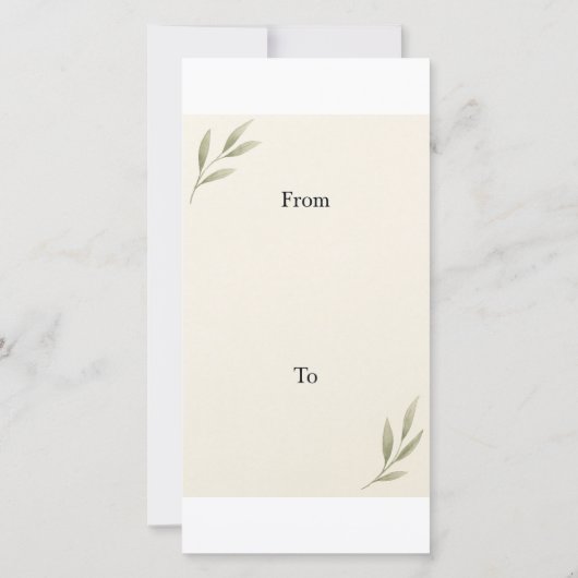 感謝エレガントの気持ち – 抽象芸術ありがとうアート サンキューカード (裏面)