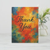 感謝エレガントの気持ち – 抽象芸術ありがとうアート シーズンカード (スタンド正面)