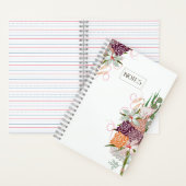 感謝エレガントジャーナルフローラブーケデザインII ノートブック (内側)