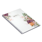 感謝エレガントジャーナルフローラブーケデザインII ノートブック (右側)