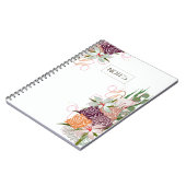 感謝エレガントジャーナルフローラブーケデザインII ノートブック (左側)
