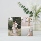 感謝エレガントミニマ結婚リスト ポストカード (スタンド正面)
