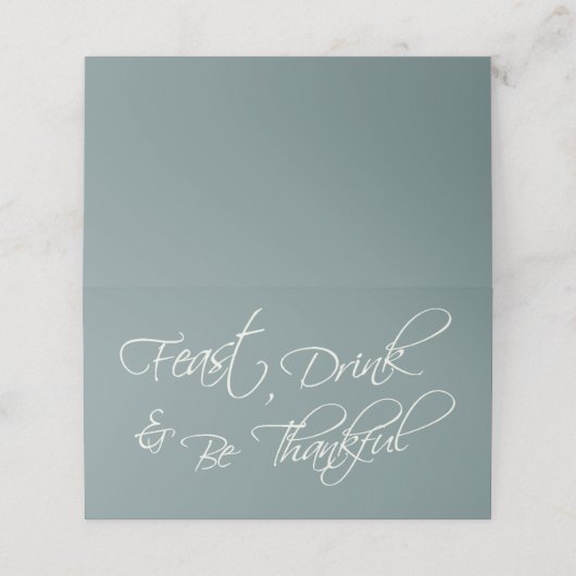 感謝エレガントモダンの気持ち プレイスカード (外部開封)