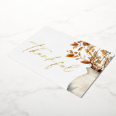 感謝エレガント感謝モダン 箔シーズンカード (回転した状態)