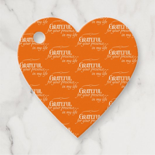 感謝エレガント感謝秋オレンジ フェイバータグ (正面)