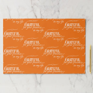 感謝エレガント感謝秋オレンジ ペーパーパッド