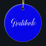 感謝オーナメント セラミックオーナメント<br><div class="desc">"High Vibes" – 高い感情の振動の単語を含むツリーオーナメントのコレクション。幸後を追福、感謝、愛、自由、思いやり、喜び、陽気、知識、受け入れ</div>