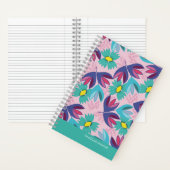 感謝カスタムジャーナルフローラグリーンピンクかわいらし ノートブック (内側)