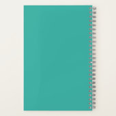 感謝カスタムジャーナルフローラグリーンピンクかわいらし ノートブック (裏面)