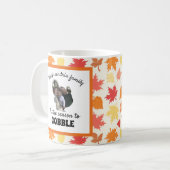 感謝カスタム七面鳥の写真シーズンをゴブルに コーヒーマグカップ (正面左)