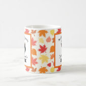 感謝カスタム七面鳥の写真シーズンをゴブルに コーヒーマグカップ (中央)