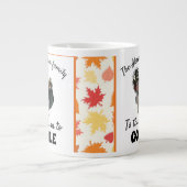 感謝カスタム七面鳥の写真シーズンをゴブルに ジャンボコーヒーマグカップ (正面)