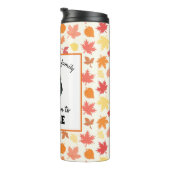 感謝カスタム七面鳥の写真シーズンをゴブルに タンブラー (回転右)