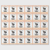 感謝カスタム七面鳥の写真シーズンをゴブルに ラッピングペーパー (フラット)