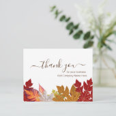 感謝カスタム企業ののメッセージ ポストカード (スタンド正面)