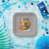 感謝カッコいい感謝祭格言 ペーパープレート (パーティー)