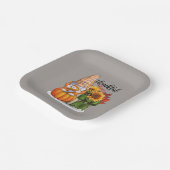 感謝カッコいい感謝祭格言 ペーパープレート (傾斜あり)