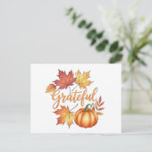 感謝カボチャ&紅葉 シーズンポストカード (スタンド正面)