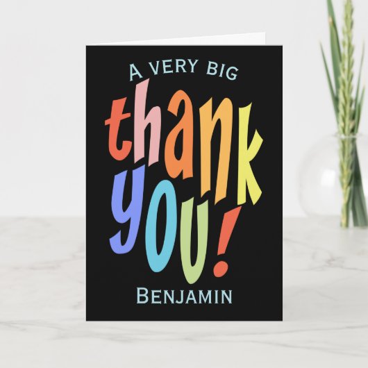 感謝カラフルのカード サンキューカード (正面)