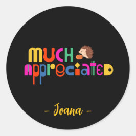 感謝カラフルの気持ちを込めて ラウンドシール