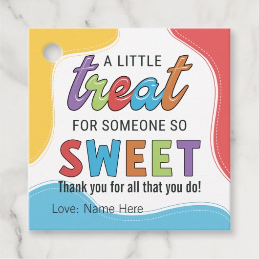 感謝カラフル人に感謝する フェイバータグ (正面)