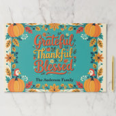 感謝カラフル感謝の賛美紙ランチョンマット ペーパーパッド (インサイチュ)
