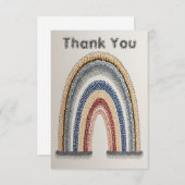 感謝カラフル感謝Art Rainbow サンキューカード (正面/裏面)