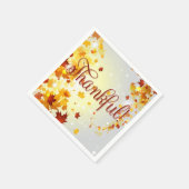 感謝カラフル秋紙ナプキンス紅葉 スタンダードカクテルナプキン (角)